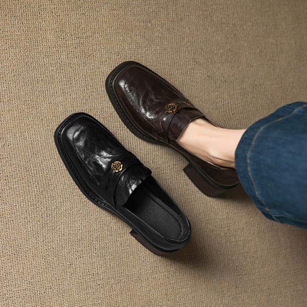 Exquisite Handcrafted Leather Women's Shoes: Elegance Meets Luxury(Easn20182762)