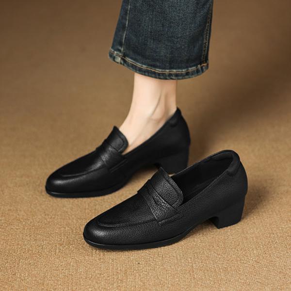 Handcrafted Genuine Leather Women’s Shoes: Elegance & Quality(Easn20182761)