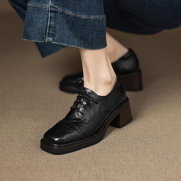 Handcrafted Leather Women's Shoes: Elegance and Luxury(Easn20182763)