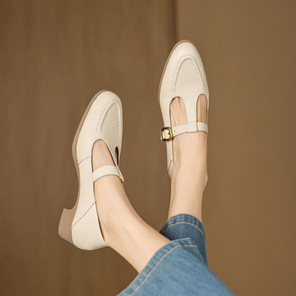 Handcrafted Luxury Leather Shoes for Elegant Women(Easn20182760)