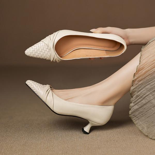 Handcrafted Luxury Leather Women's Shoes - Elegance Redefined(Easn20182767)