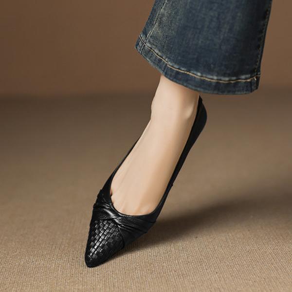 Handcrafted Luxury Leather Women's Shoes - Elegance Redefined(Easn20182767)