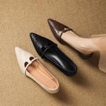 Handcrafted Leather Women's Shoes: Luxurious Elegance & Quality(Easn20182765)