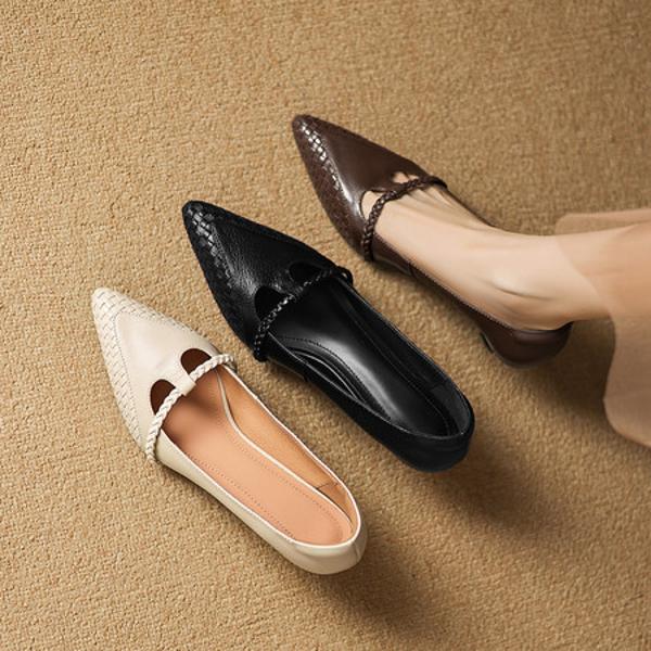 Handcrafted Leather Women's Shoes: Luxurious Elegance & Quality(Easn20182765)