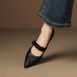 Handcrafted Luxury Leather Women's Shoes: Elevate Your Elegance(Easn20182771)