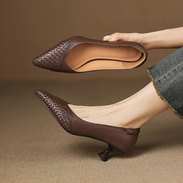 Handcrafted Luxury Leather Women's Shoes: Unmatched Quality and Elegant Craftsmanship(Easn20182766)