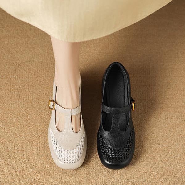 Handcrafted Premium Leather Shoes for Elegant Women(Easn20182753)