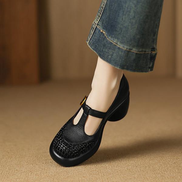 Handcrafted Premium Leather Shoes for Elegant Women(Easn20182753)