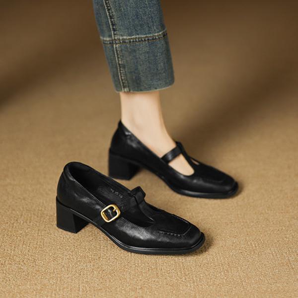 Luxurious Handcrafted Leather Women's Shoes: Elegance in Every Stitch(Easn20182768)