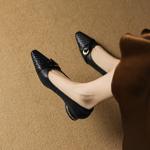 Handcrafted Genuine Leather Women's Shoes: Elegant Luxury with Exquisite Craftsmanship(Easn20182779)