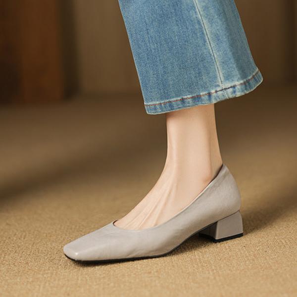 Handcrafted Leather Women's Shoes: Luxurious Elegance Redefined(Easn20182776)