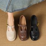 Elegant Handcrafted Leather Women's Shoes - Premium Quality Artistry(Easn20182782)