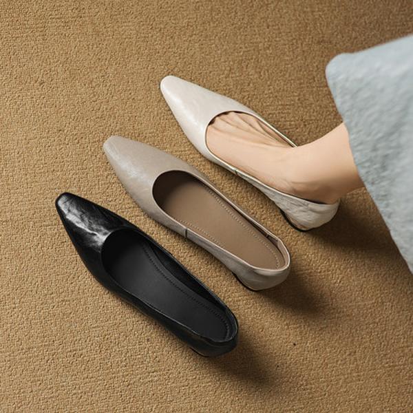 Handcrafted Genuine Leather Women's Shoes: Luxury, Elegance, and Quality(Easn20182796)