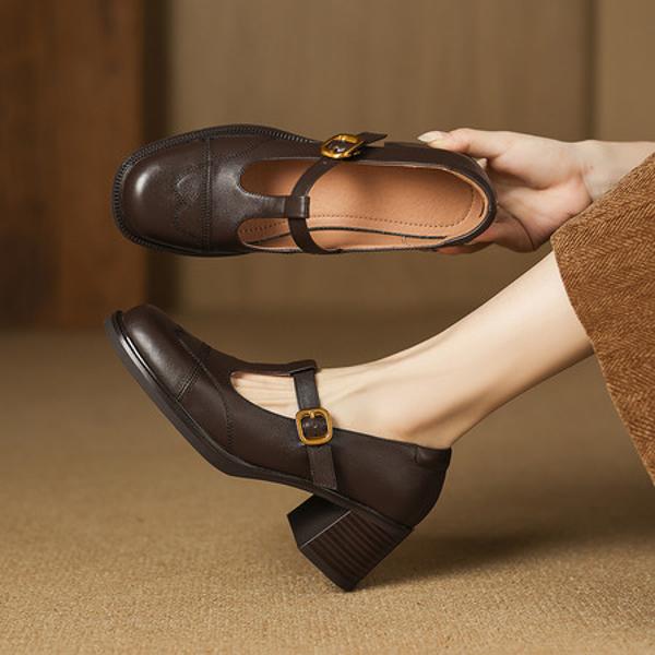 Luxury Handcrafted Leather Women’s Shoes - Quality & Elegance(Easn20182791)