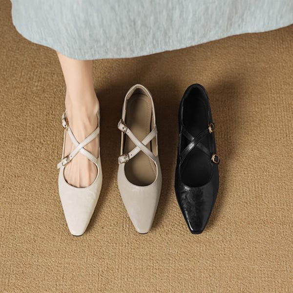 Handcrafted Luxury Leather Women's Shoes - Elegance Redefined(Easn20182798)