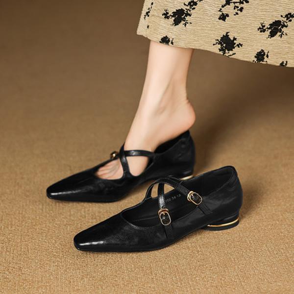 Handcrafted Luxury Leather Women's Shoes - Elegance Redefined(Easn20182798)