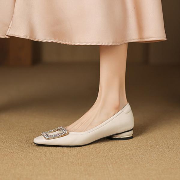 Luxurious Handmade Leather Women's Footwear(Easn20182797)