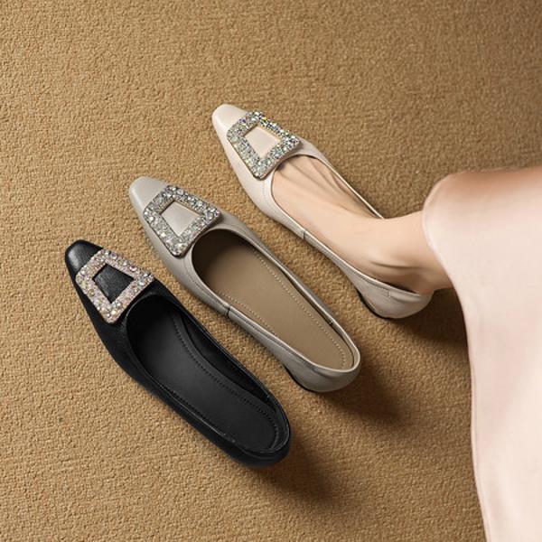 Luxurious Handmade Leather Women's Footwear(Easn20182797)