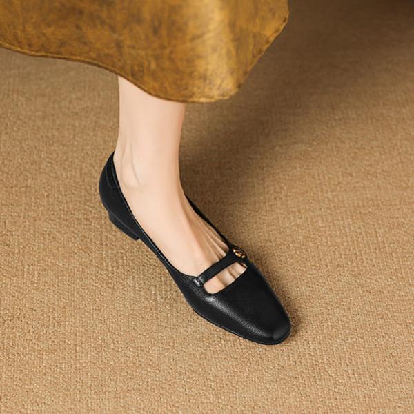 Exquisite Handcrafted Leather Women's Shoes: Elegance Meets Luxury Quality(Easn20182818)