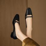 Exquisite Handcrafted Leather Women's Shoes: Elegance Meets Luxury Quality(Easn20182818)