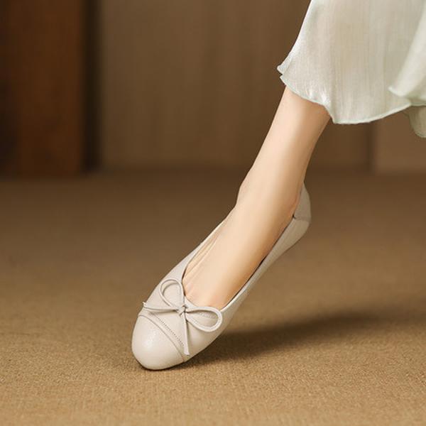 Handcrafted Luxurious Leather Women's Shoes - Elegance Redefined(Easn20182809)