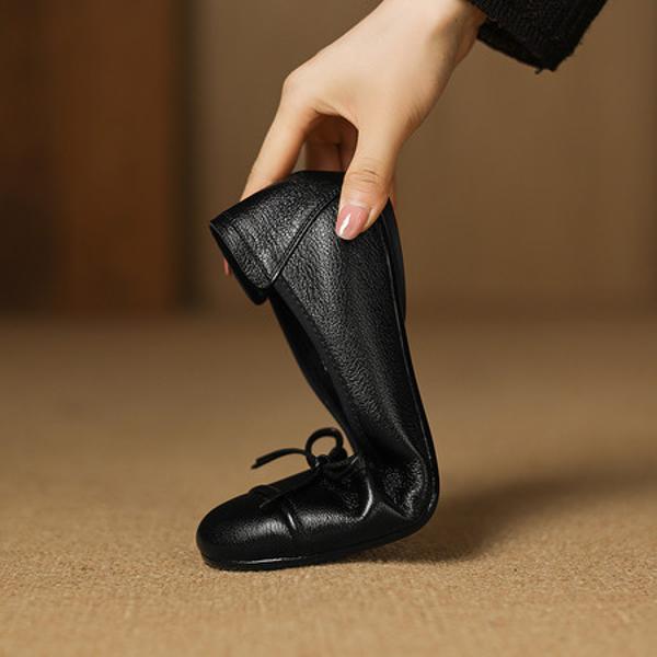 Handcrafted Luxurious Leather Women's Shoes - Elegance Redefined(Easn20182809)