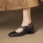 Handcrafted Leather Women's Shoes: Luxurious Elegance(Easn20182799)