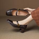 Handcrafted Genuine Leather Women's Shoes - Elegant Luxury Quality(Easn20182800)