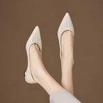 Handcrafted Luxury Genuine Leather Women's Shoes - Elegant Craftsmanship(Easn20182788)