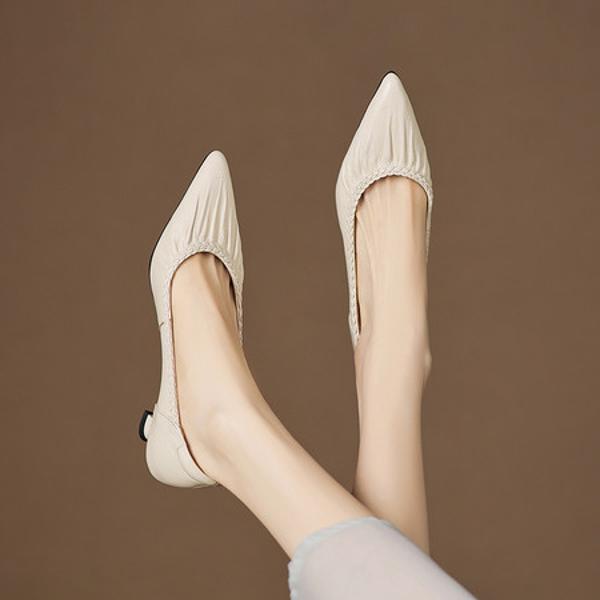 Handcrafted Luxury Genuine Leather Women's Shoes - Elegant Craftsmanship(Easn20182788)