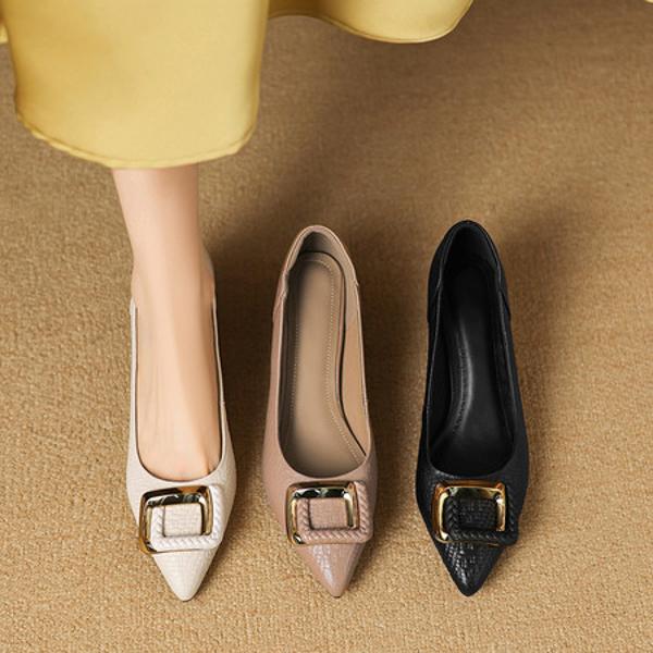 Handcrafted Luxury Genuine Leather Women's Shoes - Elegance Redefined(Easn20182863)