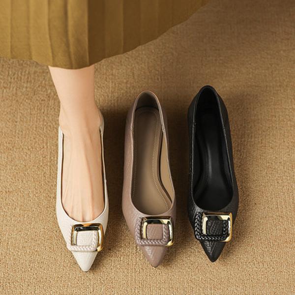 Exquisite Handcrafted Leather Women's Shoes for Elegance(Easn20182866)