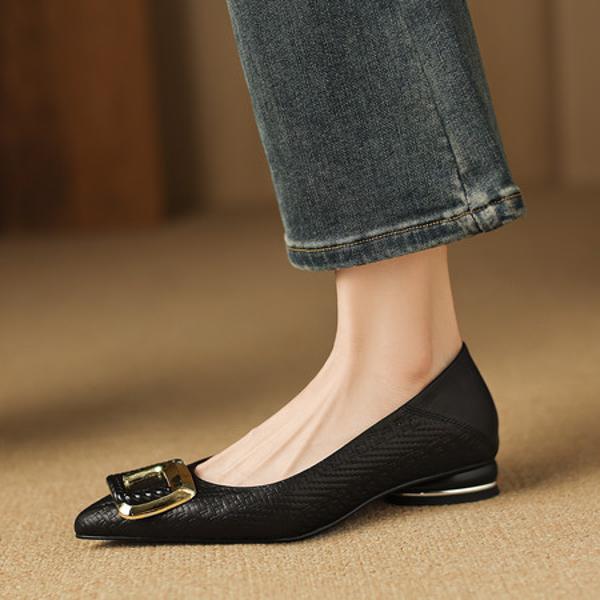 Exquisite Handcrafted Leather Women's Shoes for Elegance(Easn20182866)