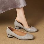 Elegant Handmade Leather Women's Shoes: Luxurious Craftsmanship & Quality.(Easn20182822)