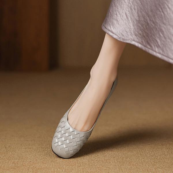 Elegant Handmade Leather Women's Shoes: Luxurious Craftsmanship & Quality.(Easn20182822)