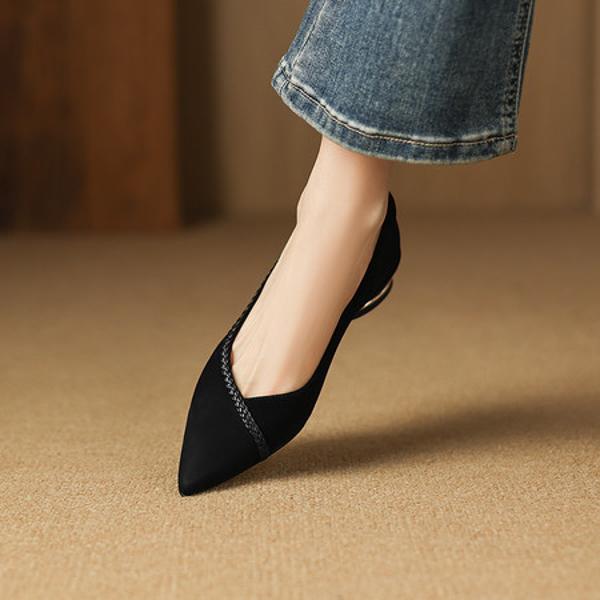 Exquisite Handcrafted Leather Women's Shoes for Luxury Elegance(Easn20182827)