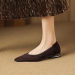 Exquisite Handcrafted Leather Women's Shoes for Luxury Elegance(Easn20182827)