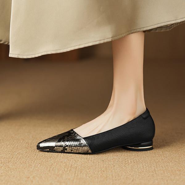 Luxurious Handcrafted Leather Women's Shoes: Elegance in Every Stitch(Easn20182828)