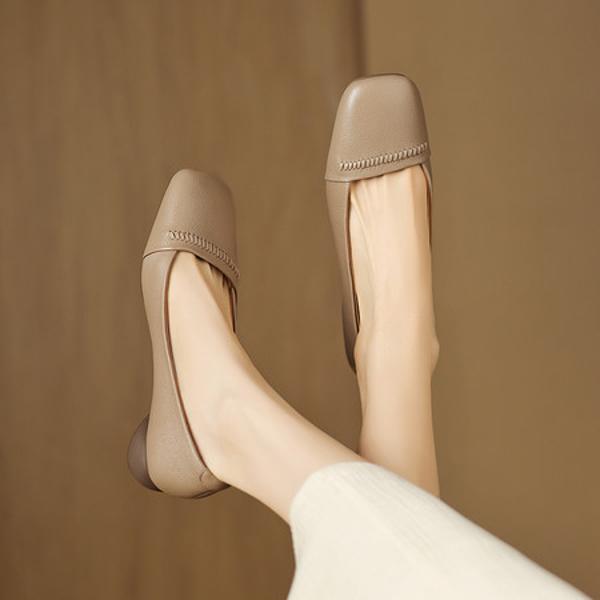 Handcrafted Leather Women's Shoes: Luxurious Elegance & Quality(Easn20182833)