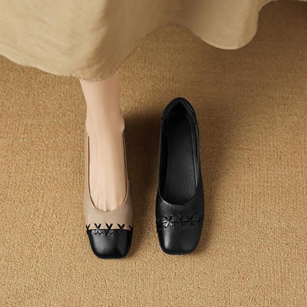 Exquisite Handmade Leather Women's Shoes: Elegance Redefined(Easn20182832)