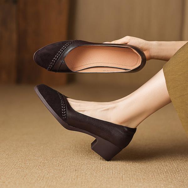 Luxurious Handmade Leather Women’s Shoes, Crafted to Perfection(Easn20182853)