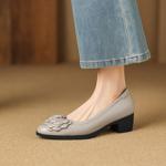 Handcrafted Luxury Leather Women's Shoes for Elegance(Easn20182868)