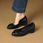 Handcrafted Luxury Leather Women's Shoes for Elegance(Easn20182868)