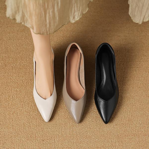 Exquisite Handcrafted Genuine Leather Women’s Shoes: Luxury, Elegance, and Quality(Easn20182850)