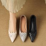 Exquisite Handcrafted Leather Women's Shoes: A Blend of Luxury and Elegance(Easn20182815)