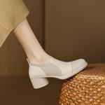 Elegantly Crafted Genuine Leather Handmade Women's Shoes(Easn20182808)