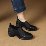 Elegantly Crafted Genuine Leather Handmade Women's Shoes(Easn20182808)