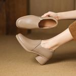 Handcrafted Leather Elegance: Luxurious Women's Shoes(Easn20182806)