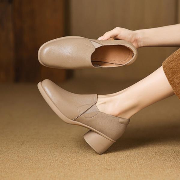 Handcrafted Leather Elegance: Luxurious Women's Shoes(Easn20182806)