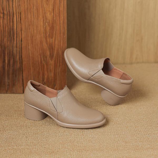 Handcrafted Leather Elegance: Luxurious Women's Shoes(Easn20182806)